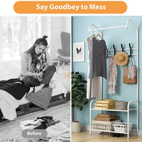 Thumbnail for Cloth Rack Garment Rack Garment Clothes Holder Hanger Floor Stand Organizer