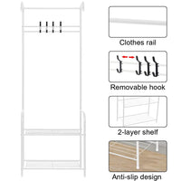 Thumbnail for Cloth Rack Garment Rack Garment Clothes Holder Hanger Floor Stand Organizer