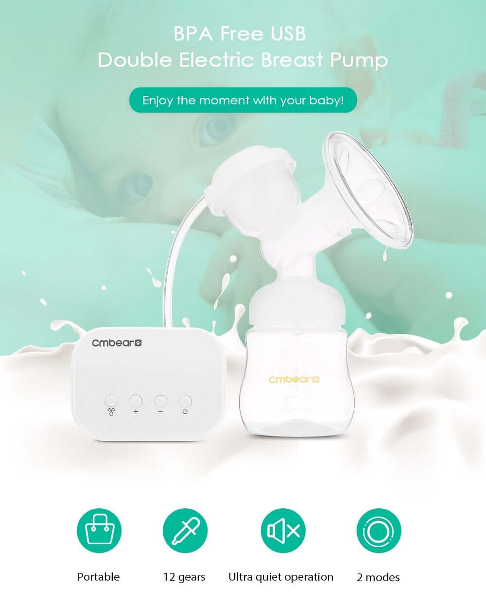 Electric Breast Pump BPA Free