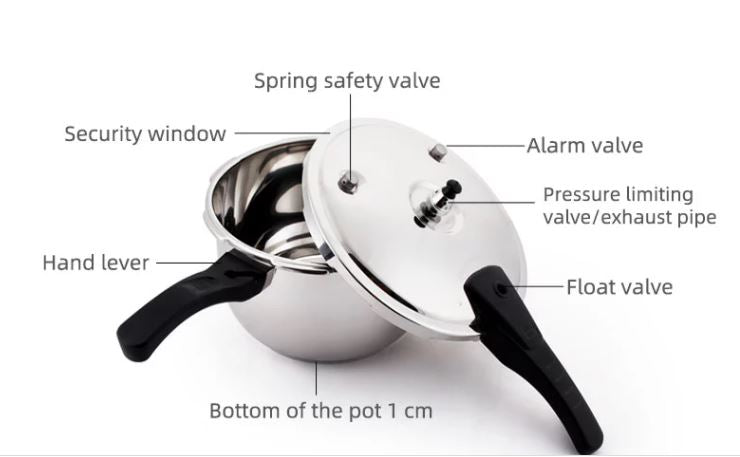 High Quality Stainless Steel Pressure Cooker 10L - The Shopsite