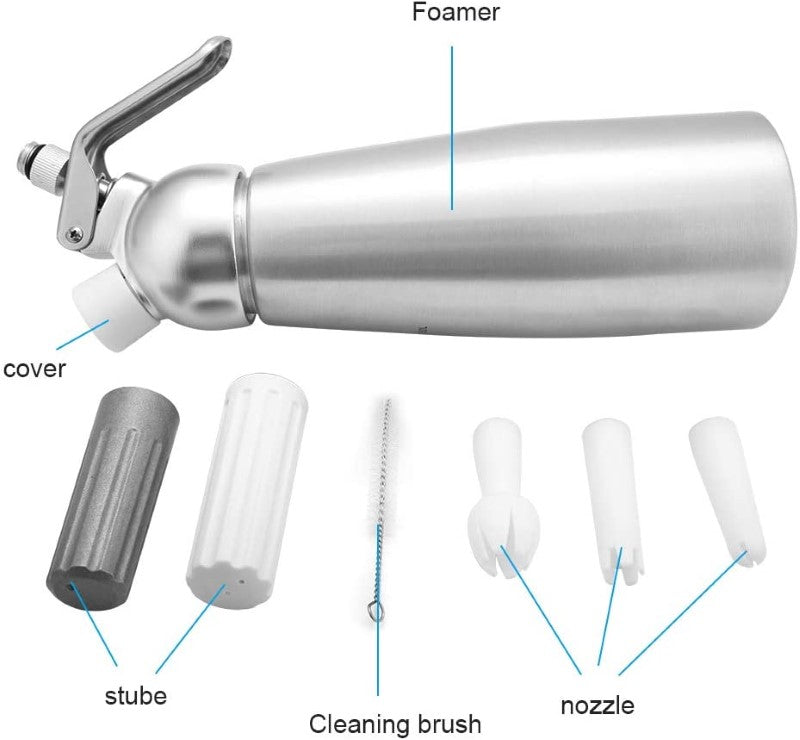 Professional Aluminum Homemade Whipped Cream Dispenser - The Shopsite