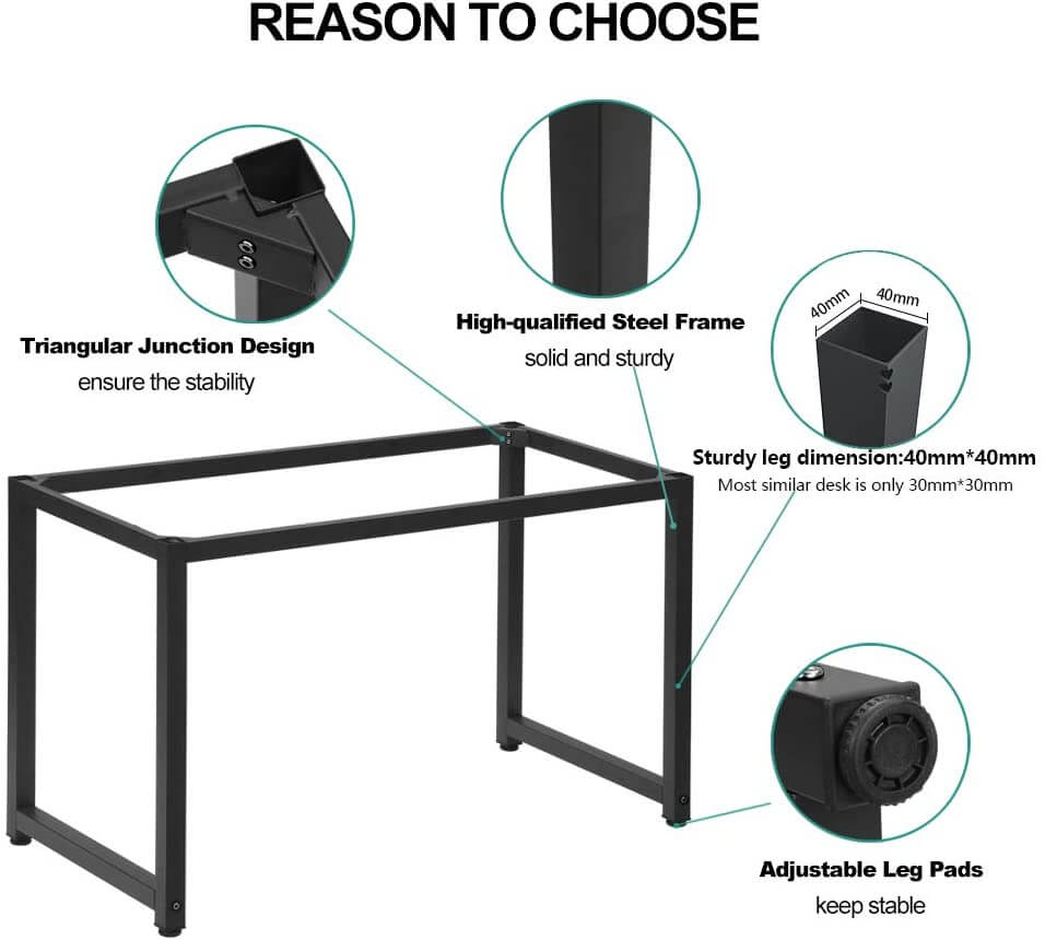 Computer Desk Sturdy Office Desk Study Writing Desk For Home Office - The Shopsite