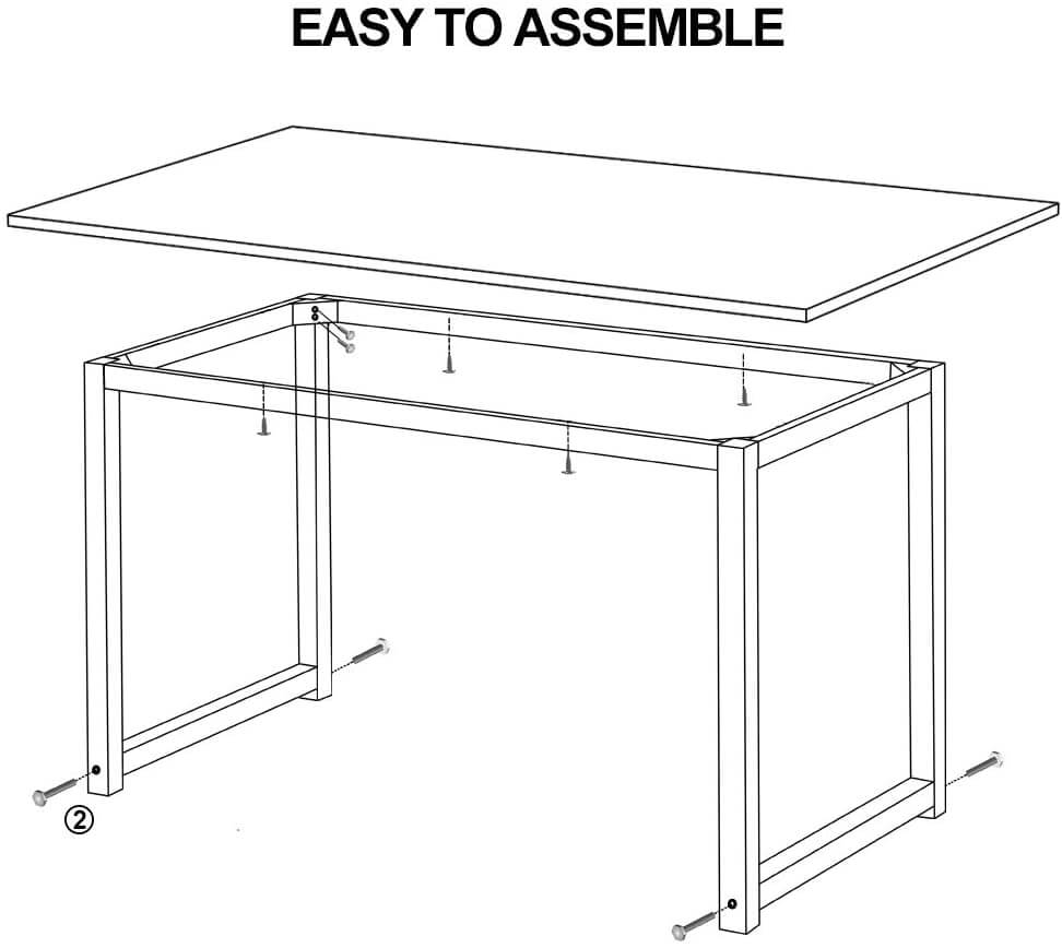 Computer Desk Sturdy Office Desk Study Writing Desk For Home Office - The Shopsite