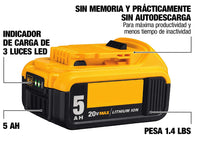 Thumbnail for Dewalt Battery Dcb205 20V 5.0Ah Replacement