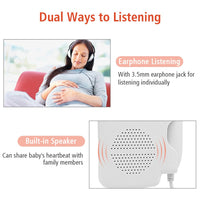 Thumbnail for Dual Mode Medical Fetal Doppler Fetal 3.0Mhz Heart Rate Monitor