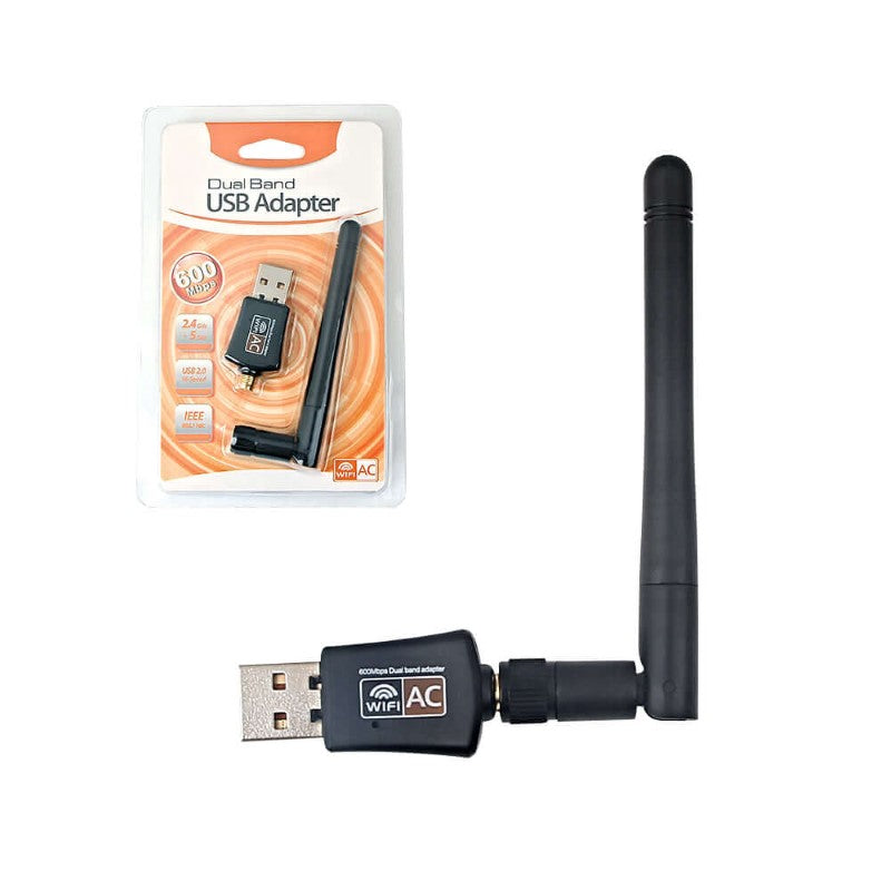 Dual Band 600Mbps USB Wifi Adapter