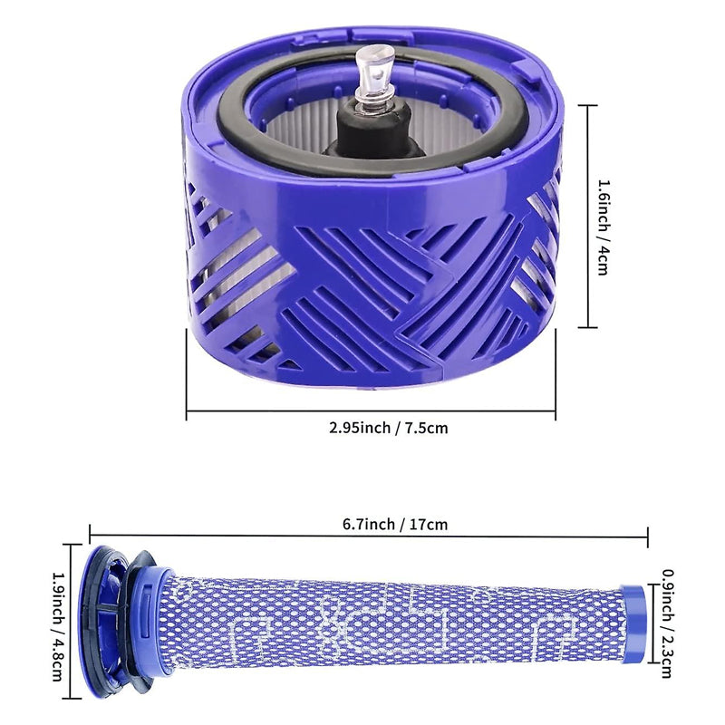 Pre and Post Filters Replacement Set for Dyson V6 Cordless Vacuum