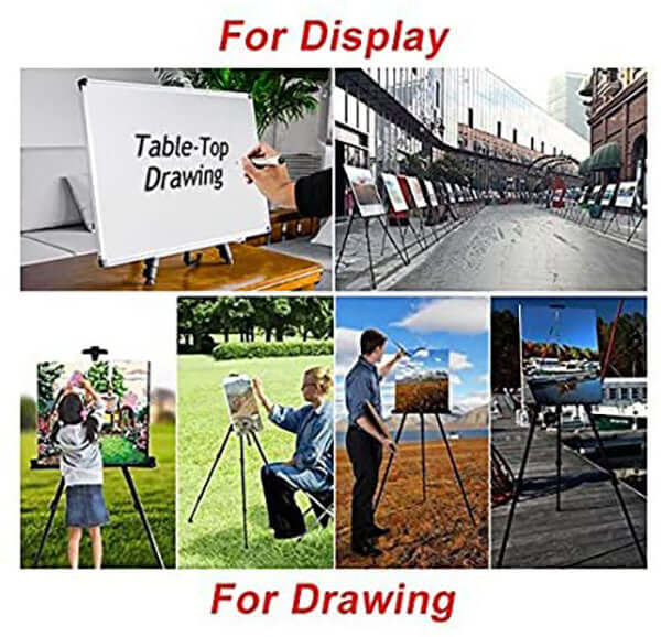 Art Easel Aluminum Metal Tripod