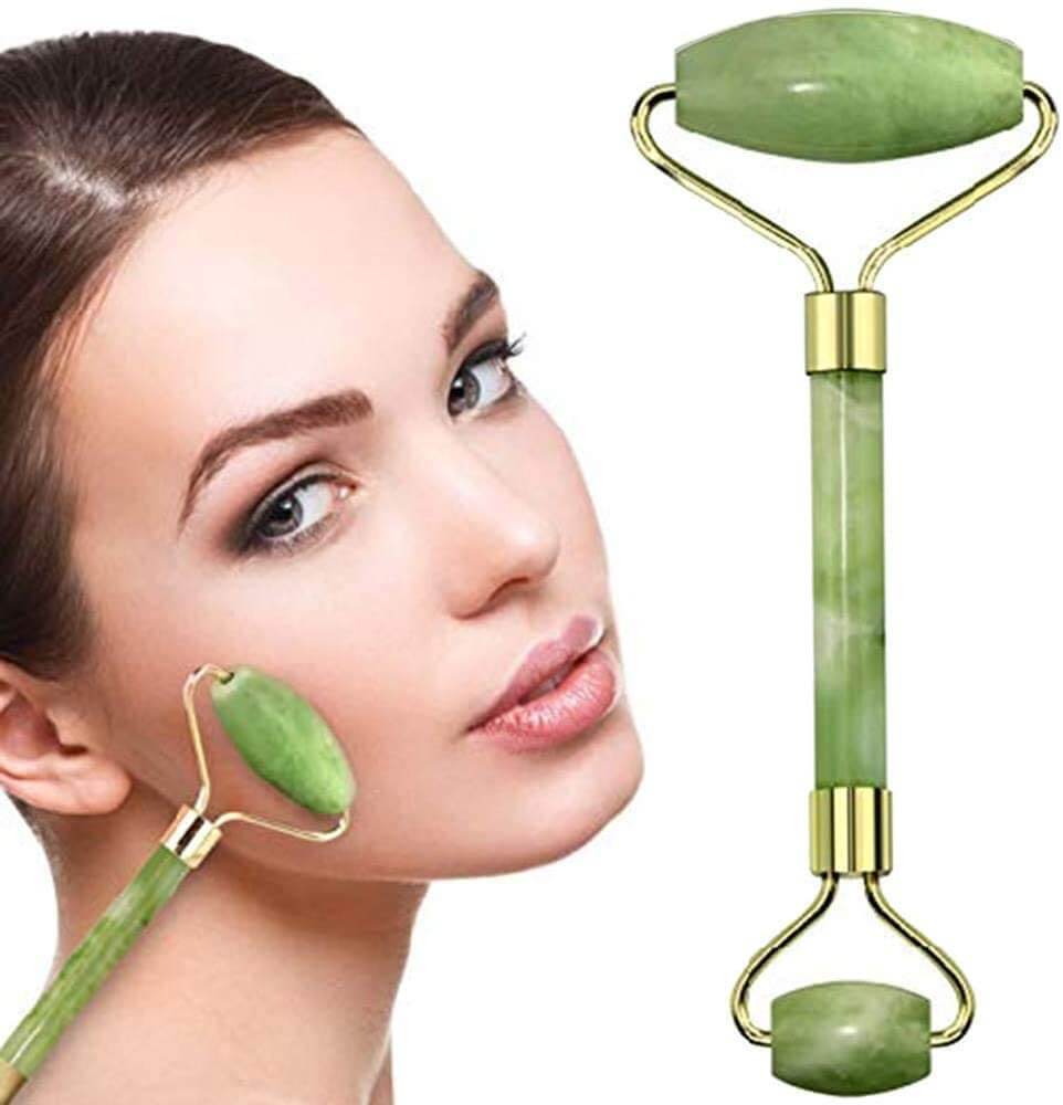 Face Massager Jade Roller Face Roller 100% Natural Jade Stone - The Shopsite