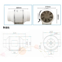 Thumbnail for Inline Extractor Fan Exhaust Duct 150MM