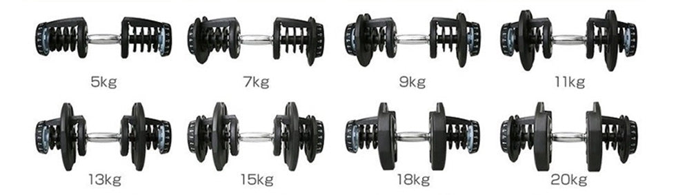 Adjustable dumbbells 40Kg