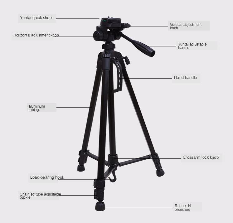 Universal Camera Tripod with adjustable height