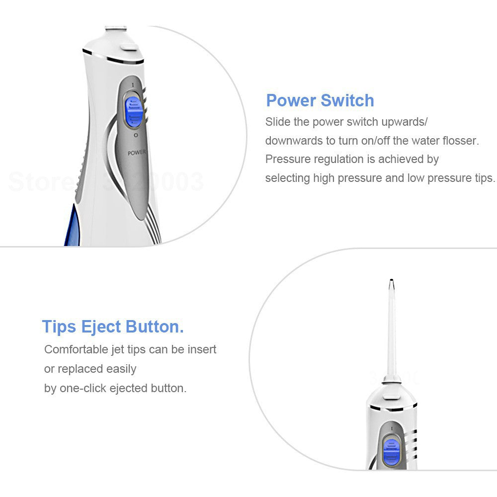 Waterpulse Water Flosser Oral Irrigator Dental Portable - The Shopsite