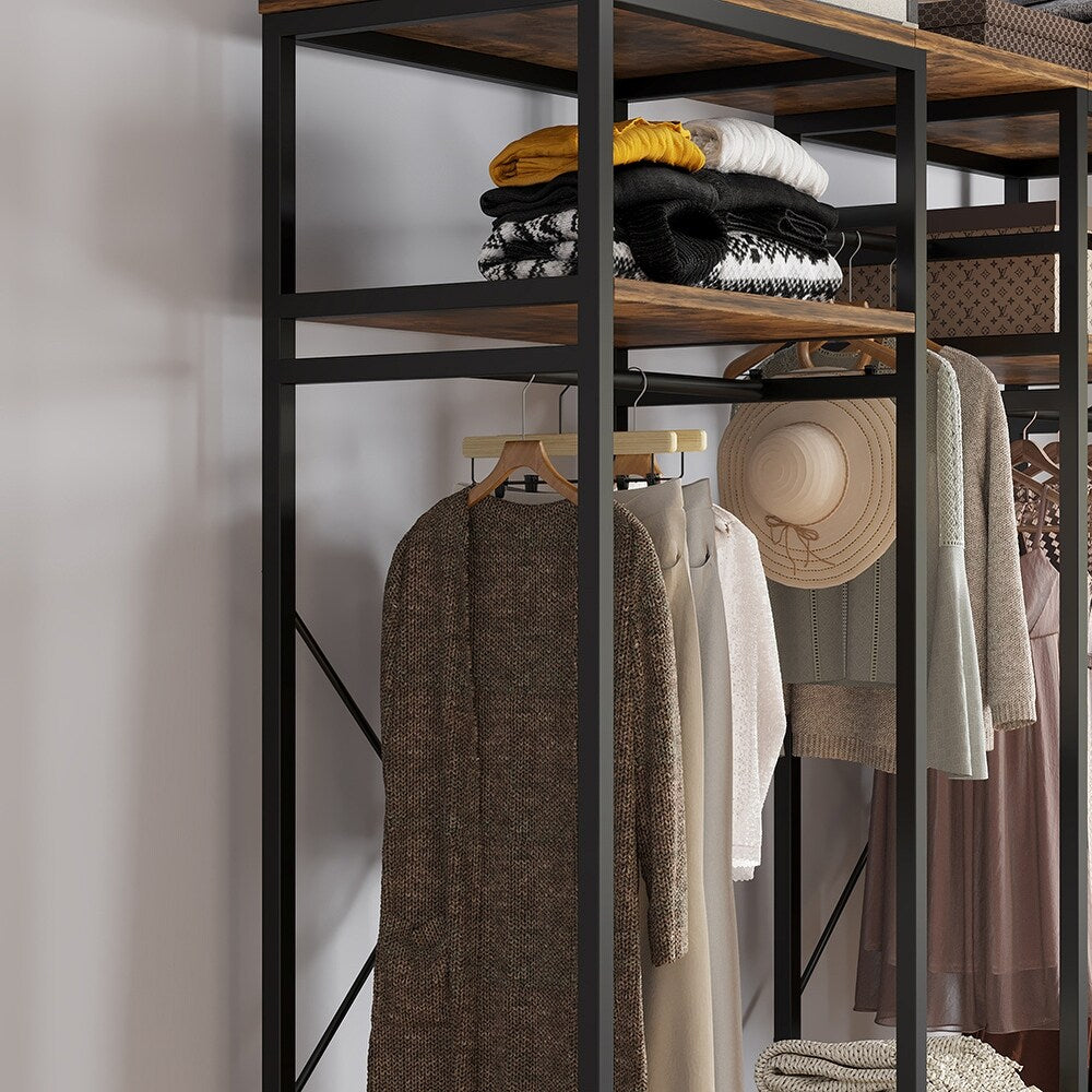 Metal Wardrobe Clothes Rack Clothes Organizer