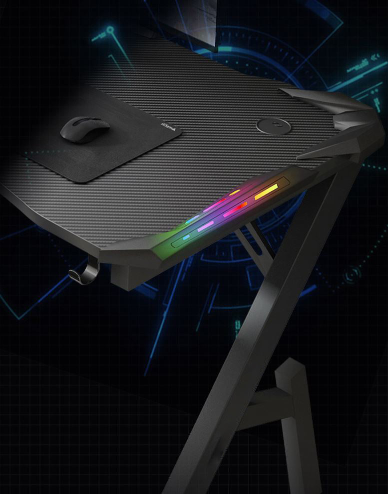 Gaming Desk Table 120cm RGB Light