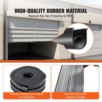 Thumbnail for Universal Garage Door Seal, Garage Door Rubber Seal Strip Replacement 20ft