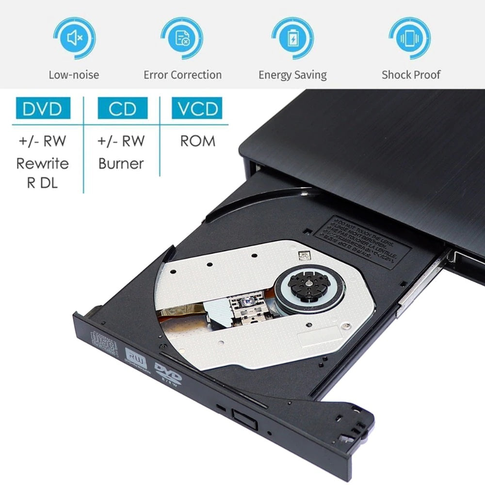 CD/DVD Writer External DVD Drive