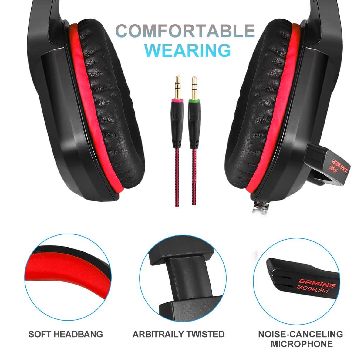 Gaming Headset 3.5mm AUX Jack Gaming Headphones