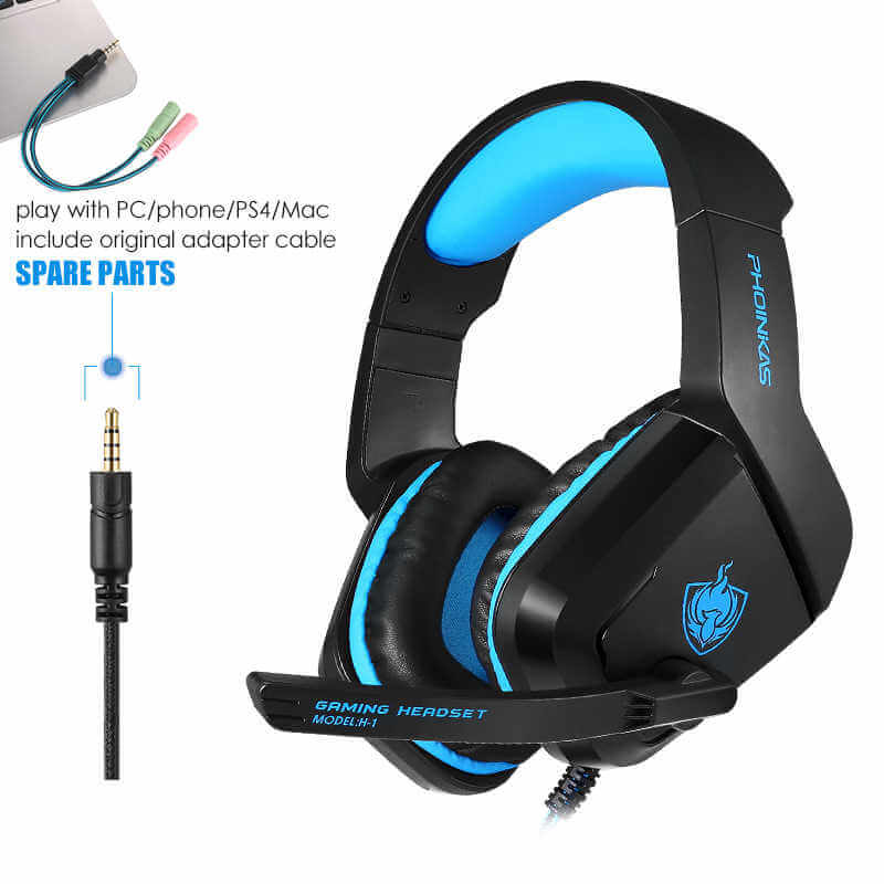 Gaming Headphones Headset for PC, Laptop, Mac, iPad