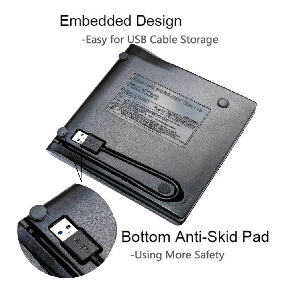 CD/DVD Writer External DVD Drive