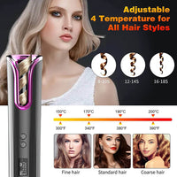 Thumbnail for Cordless Auto Hair Curler USB Rechargeable