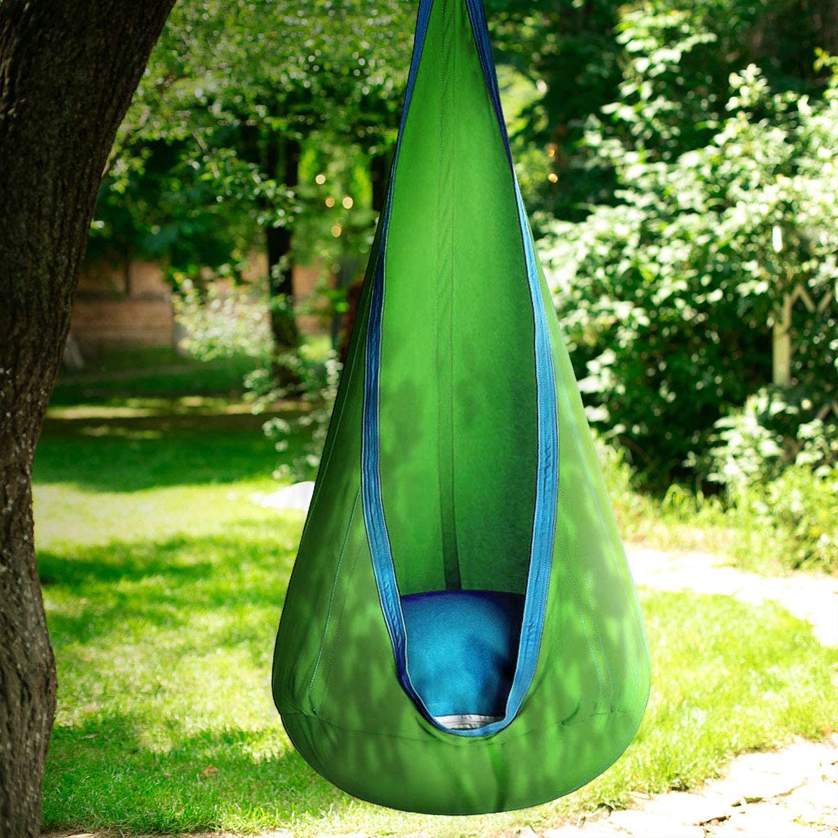 Kids Pod Swing Chair Tent Hanging Seat Hammock