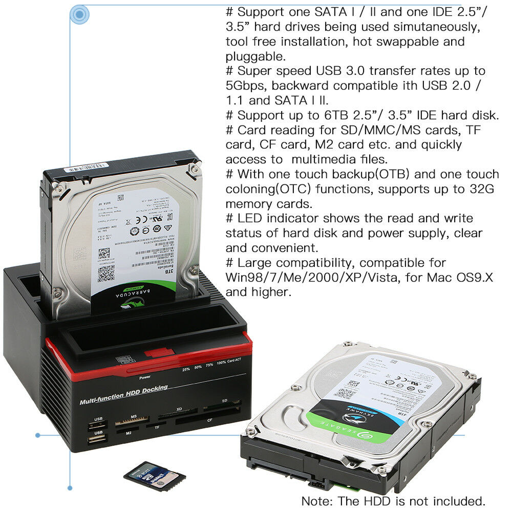 Triple Slot Hard Drive Docking Station