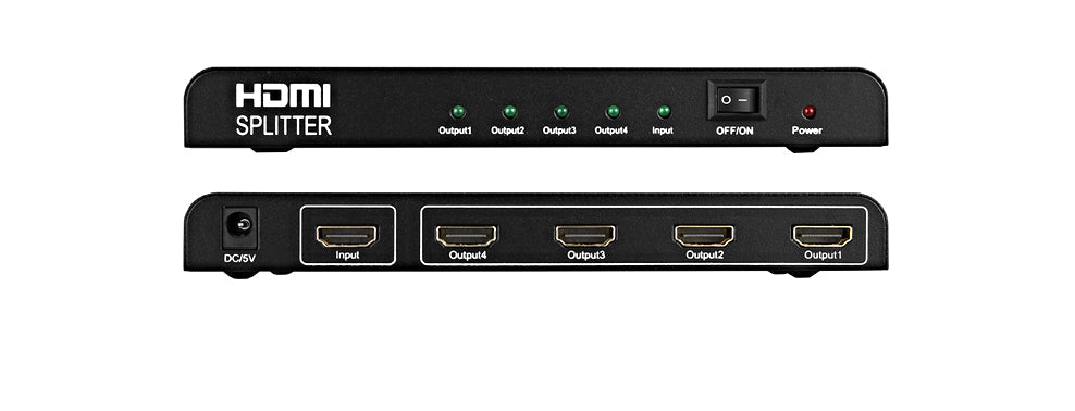 1x4 HDMI Splitter Ultra HD 4K/2K & Full HD 3D