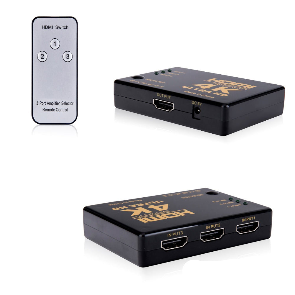 Hdmi Splitter 3in1 4K with Remote