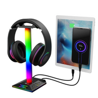 Thumbnail for RGB Gaming Headphone Stand 10 Lighting Modes