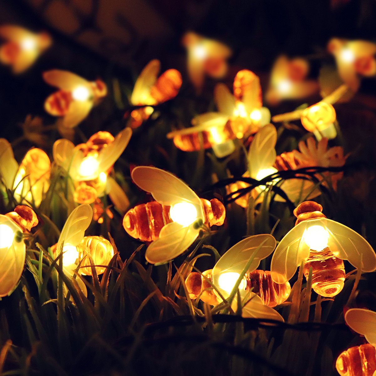 Honeybee Solar Fairy String Lights