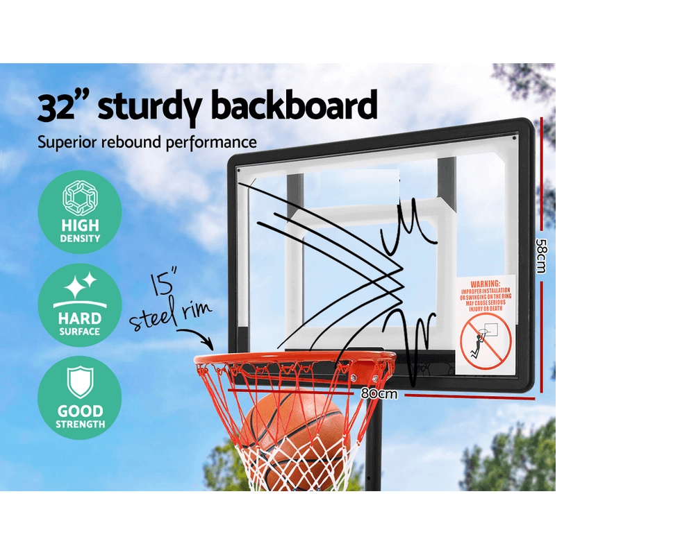 Basketball Hoop with stand Portable 2.1M