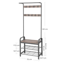 Thumbnail for VASAGLE Clothes Garment Rack Hanger Organizer Coat Rack