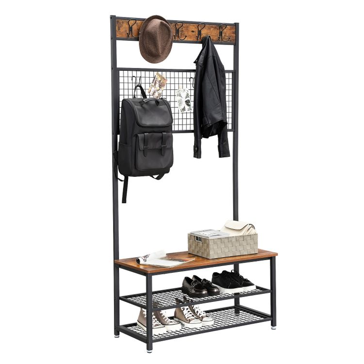 Vasagle Coat Rack Stand with with Shoe Storage Bench