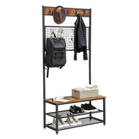 Thumbnail for Vasagle Coat Rack Stand with with Shoe Storage Bench