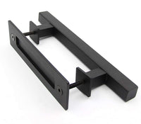 Thumbnail for barn door handle square black