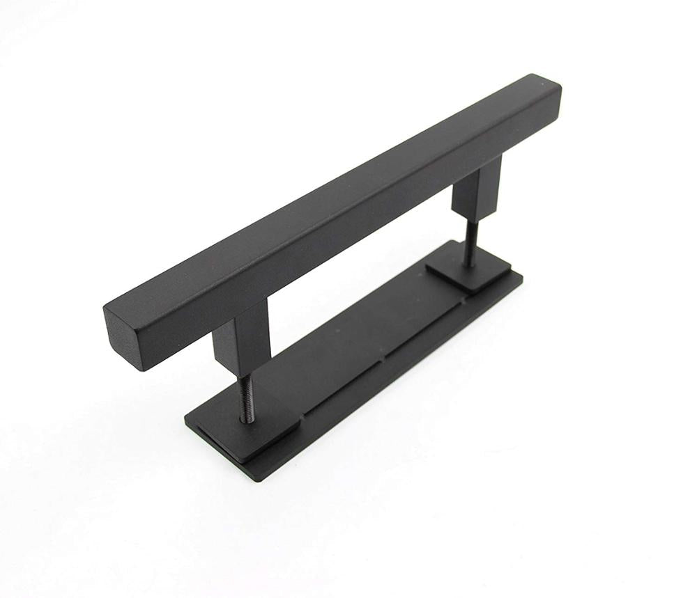 barn door handle square black