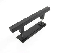 Thumbnail for barn door handle square black