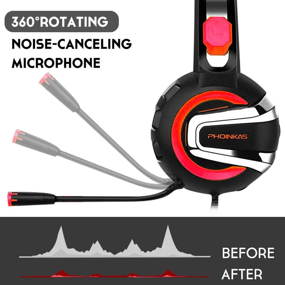 Gaming Headphones with Mic, Surround Sound