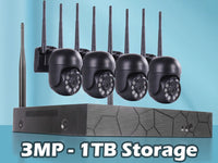 Thumbnail for 1080P 3MP PTZ Wireless Security Camera System