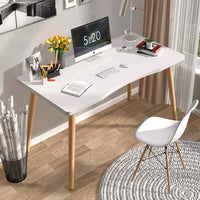 Thumbnail for Computer Workstation For Reading, Removable Simple Laptop PC Table, Ergonomics Work Desk Office Table, Modern Wood Writing Desk (100x60x73cm)