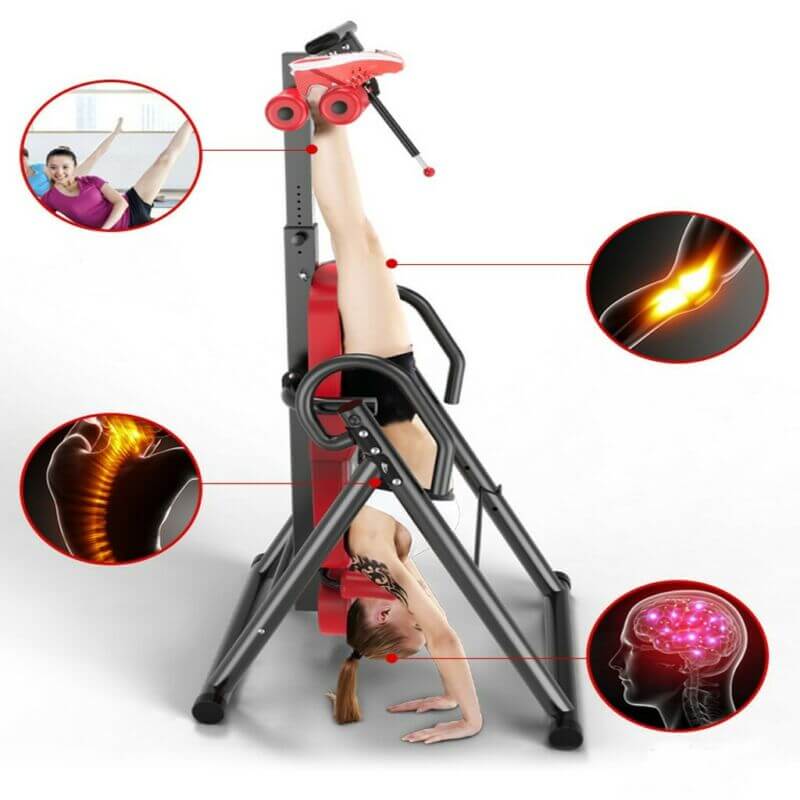 Gravity Heavy Duty Inversion Table With Headrest & Adjustable Protective Belt