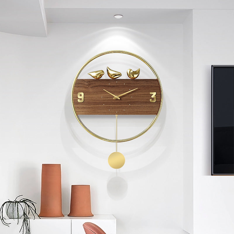 Modern Simple Light Luxury Wall Clock Creative Nordic Individual Clock - The Shopsite