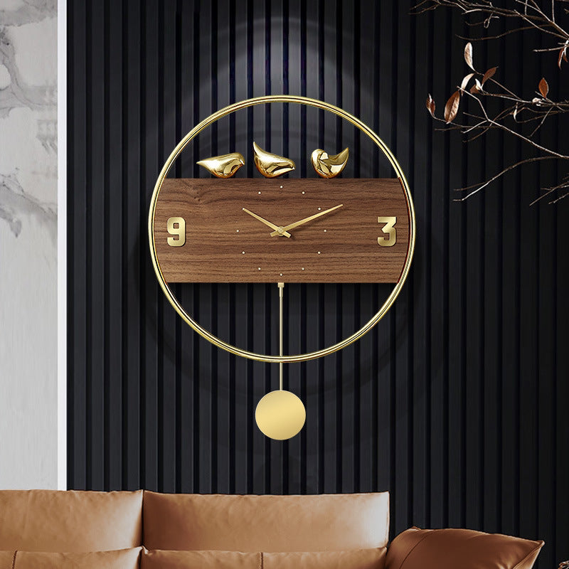 Modern Simple Light Luxury Wall Clock Creative Nordic Individual Clock