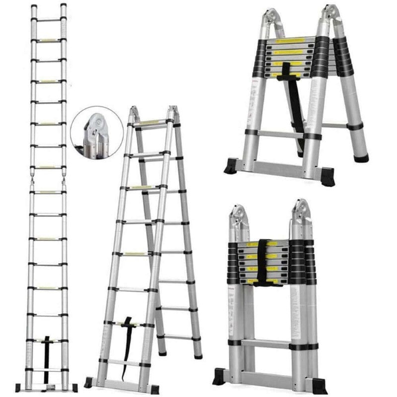 Telescopic Ladder 5M Aluminium - The Shopsite