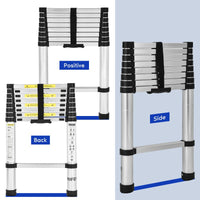 Thumbnail for Telescopic Ladder 2.6m Aluminium Telescoping