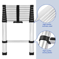 Thumbnail for Telescopic Ladder 2.6m Aluminium Telescoping