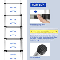 Thumbnail for Telescopic Ladder 2.9m Aluminium Telescoping