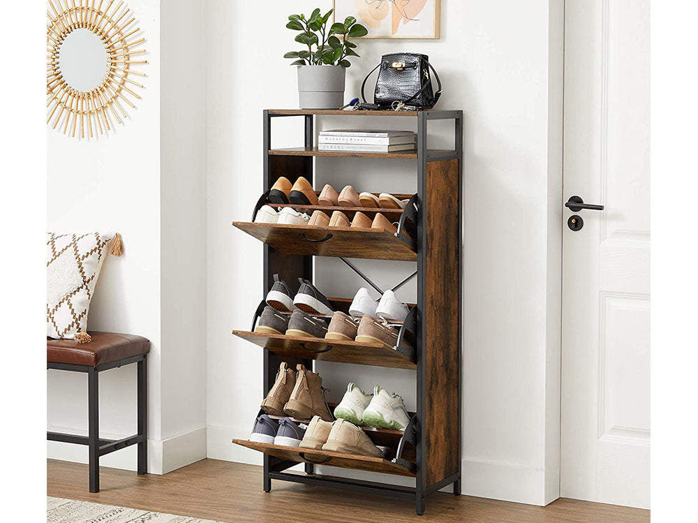 VASAGLE Shoe Cabinet - 3 Drawers