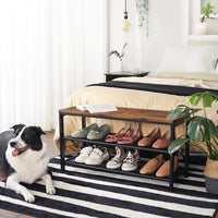 Thumbnail for VASAGLE Shoe Rack Bench Shoe Storage Bench Shoe Rack